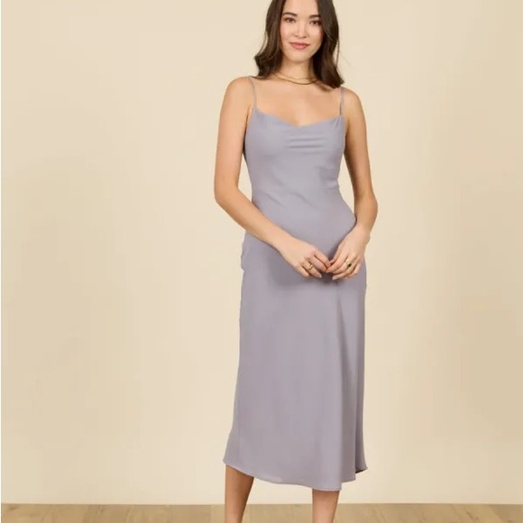 Park & Fifth midi dress dove grey. Worn once - Picture 1 of 4